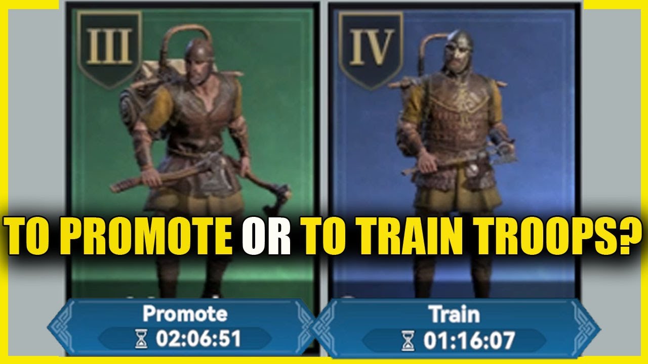To Train or To Promote Troops? Which Is Better? || Viking Rise Tips and Tricks