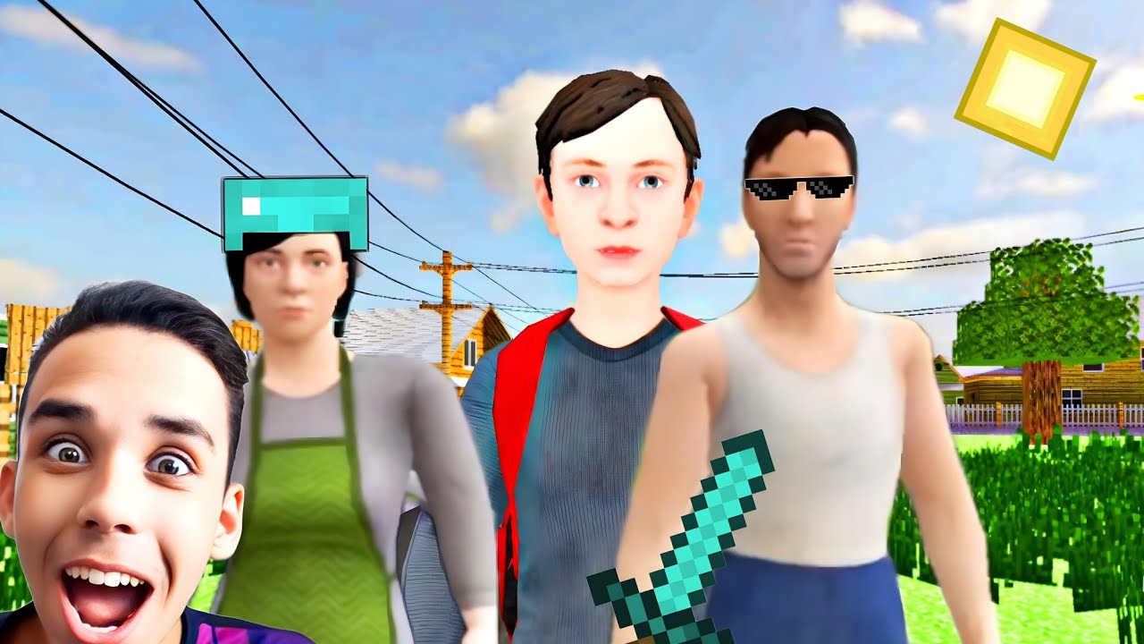 PAIS MALVADOS NO MINECRAFT! schoolboy runaway