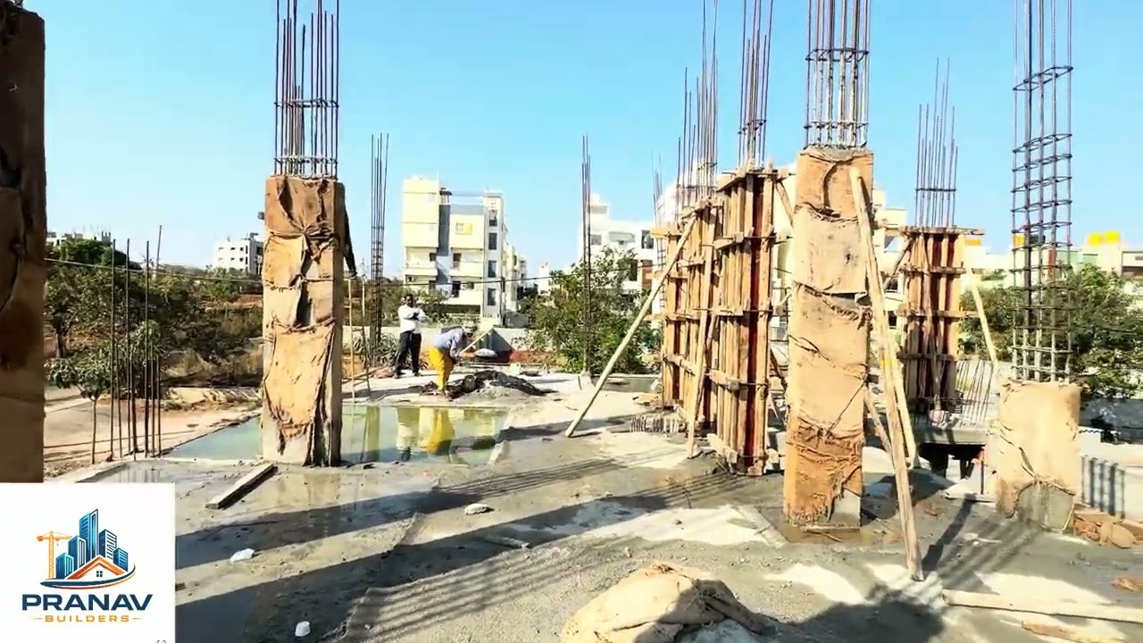Perfect RCC Column Rising 😮 | Real Site Construction #Construction #CivilEngineering