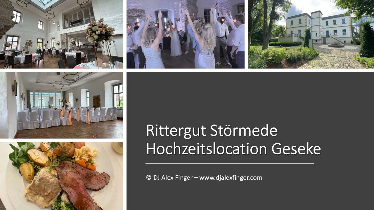 Rittergut Störmede Geseke 👰 🤵  Coole Hochzeit mit Hochzeits DJ Alex Finger - Video Youtube