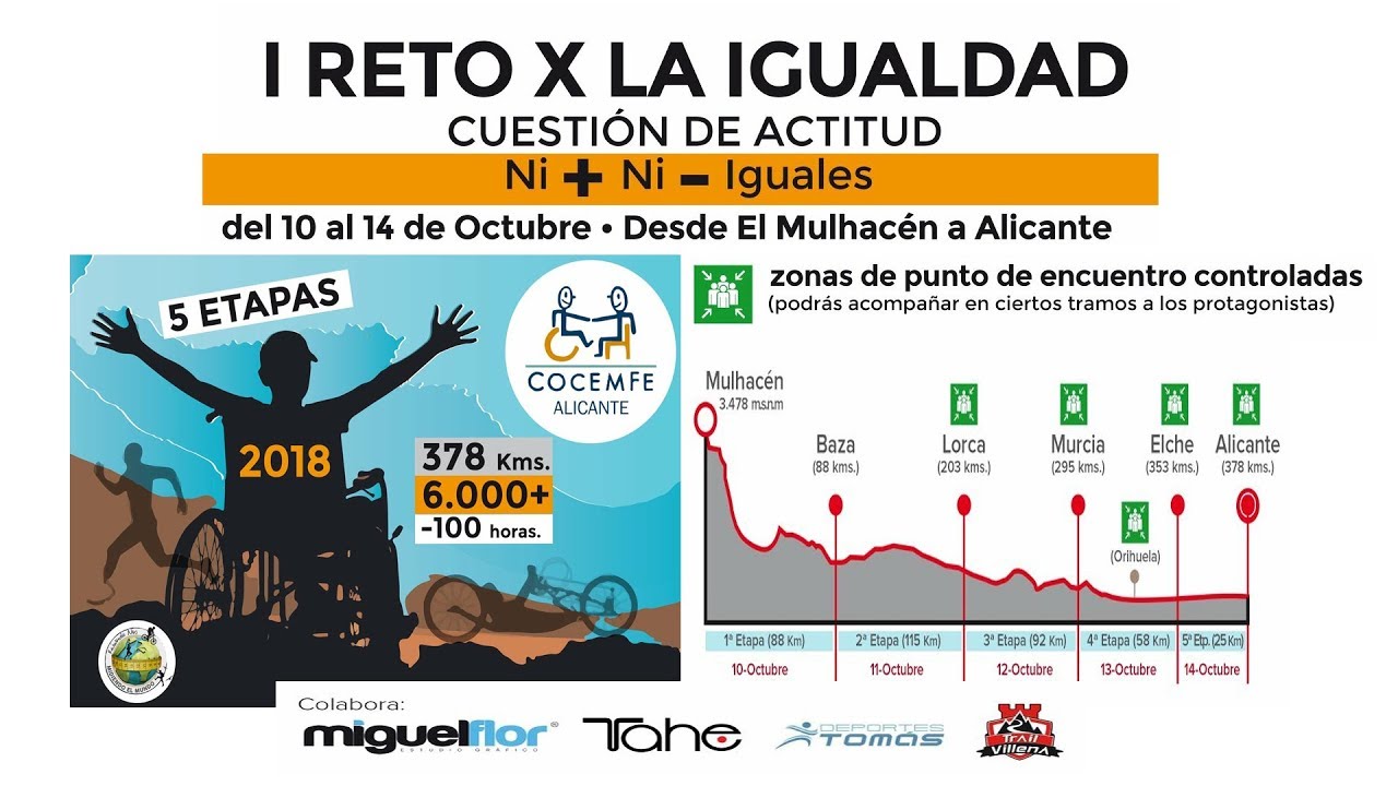 Trailer Reto X la igualdad COCEMFE Alicante