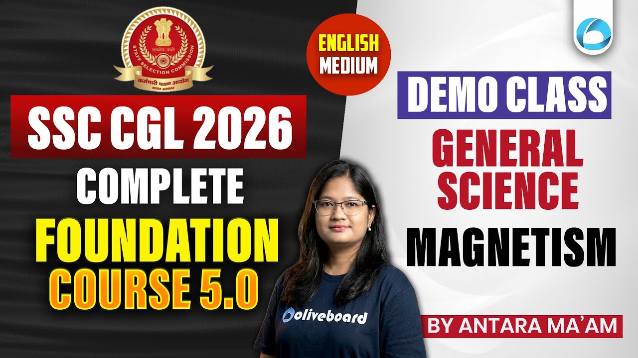SSC CGL General Science Demo Class 2026 | Magnetism | English Medium | SSC CGL Preparation 2026