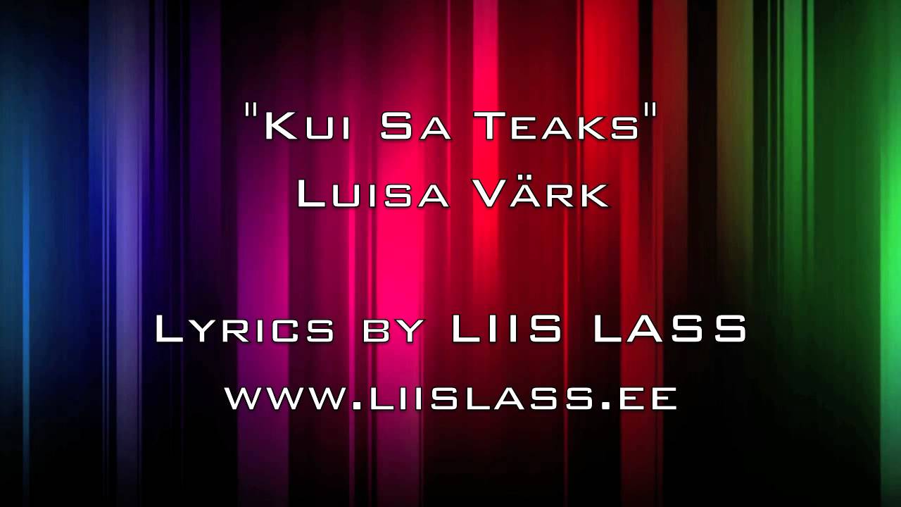 Luisa Värk - Kui sa teaks