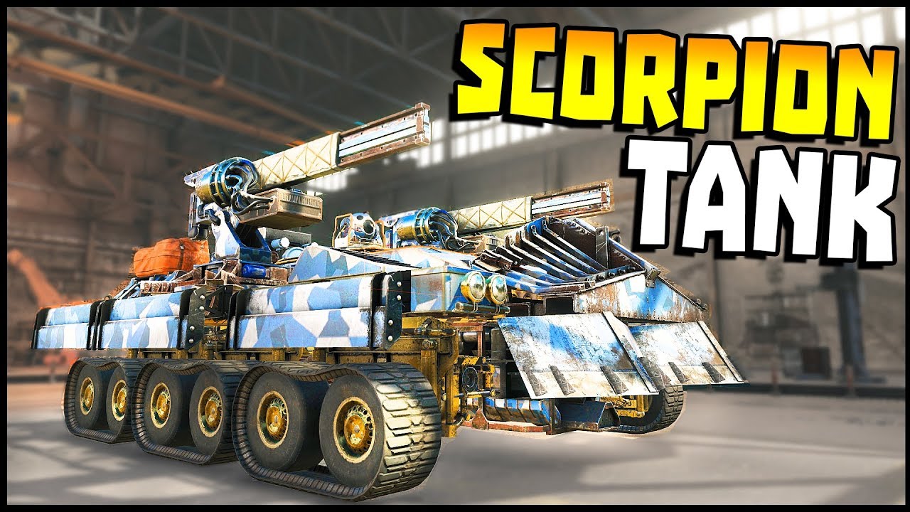 Crossout - Scorpion Tank! Dual Railgun (Crossout Gameplay)