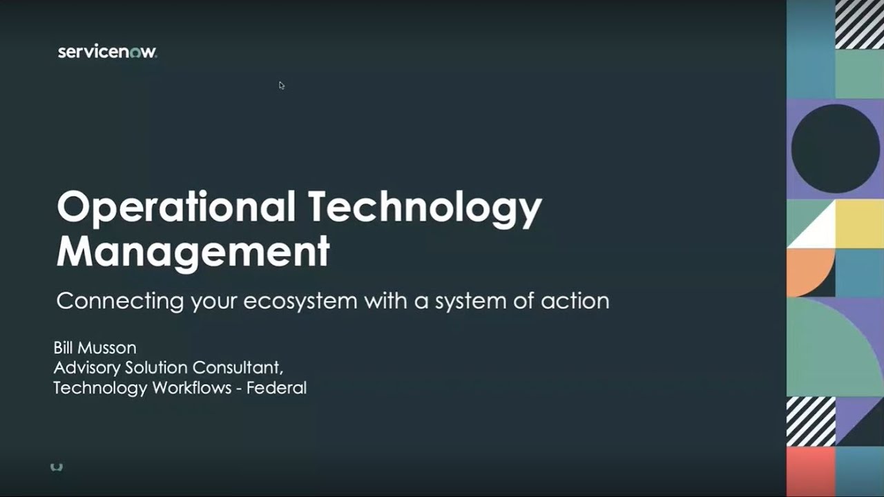 Operational Technology Management - Connecting Your Ecosystem with a System of Action