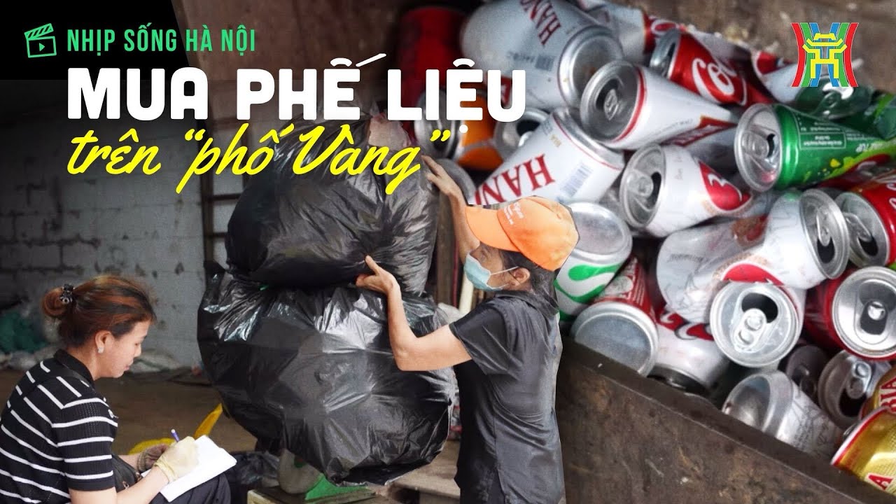 Thu mua phế liệu trên phố “vàng” | Nhịp sống Hà Nội