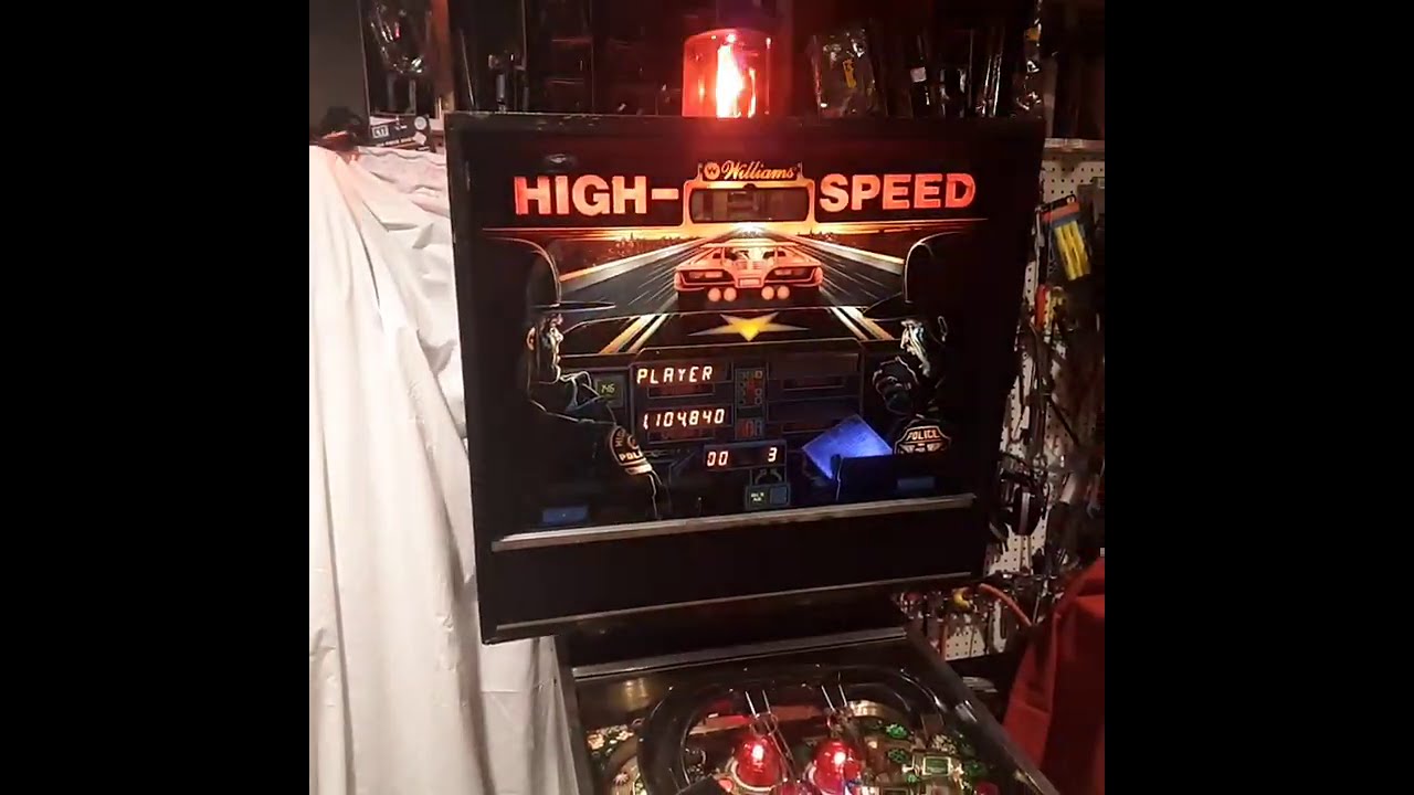 Williams HIGH SPEED pinball machine (Dr. Dave's Pinball Restorations)