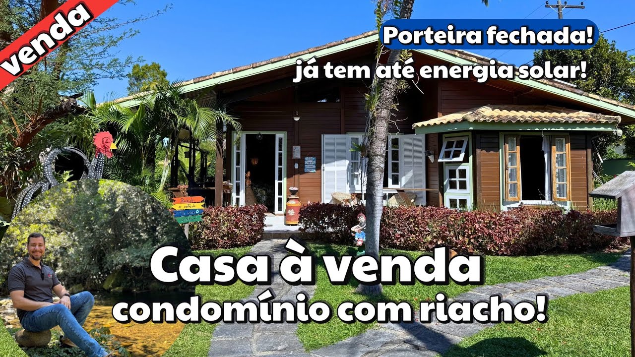 VENDIDA!!! Linda casa à venda em condomínio com riacho - Guapimirim. Porteira fechada.