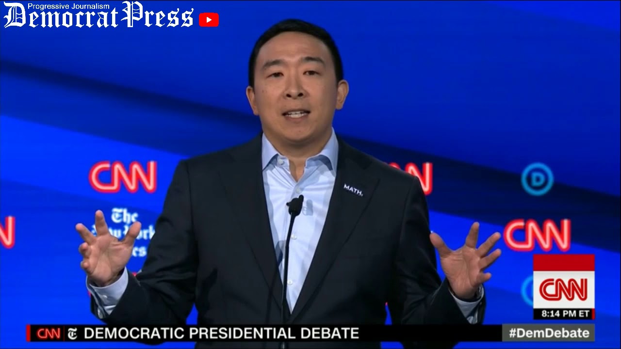 Andrew Yang on the Trump Impeachment Inquiry - Democratic Debate Highlights - 10/15/19 CNN