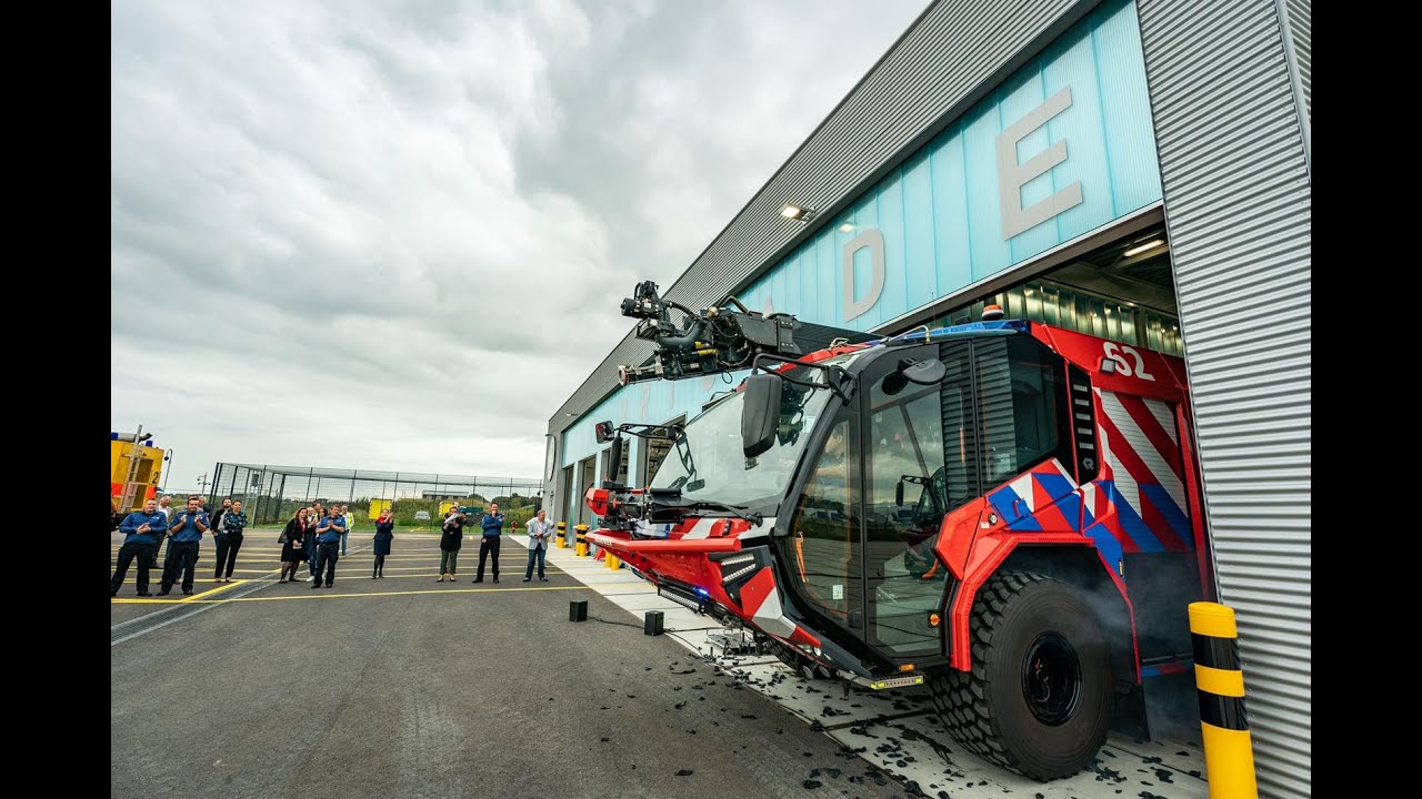 Opening nieuwe brandweerkazerne luchthaven Rotterdam The Hague Airport