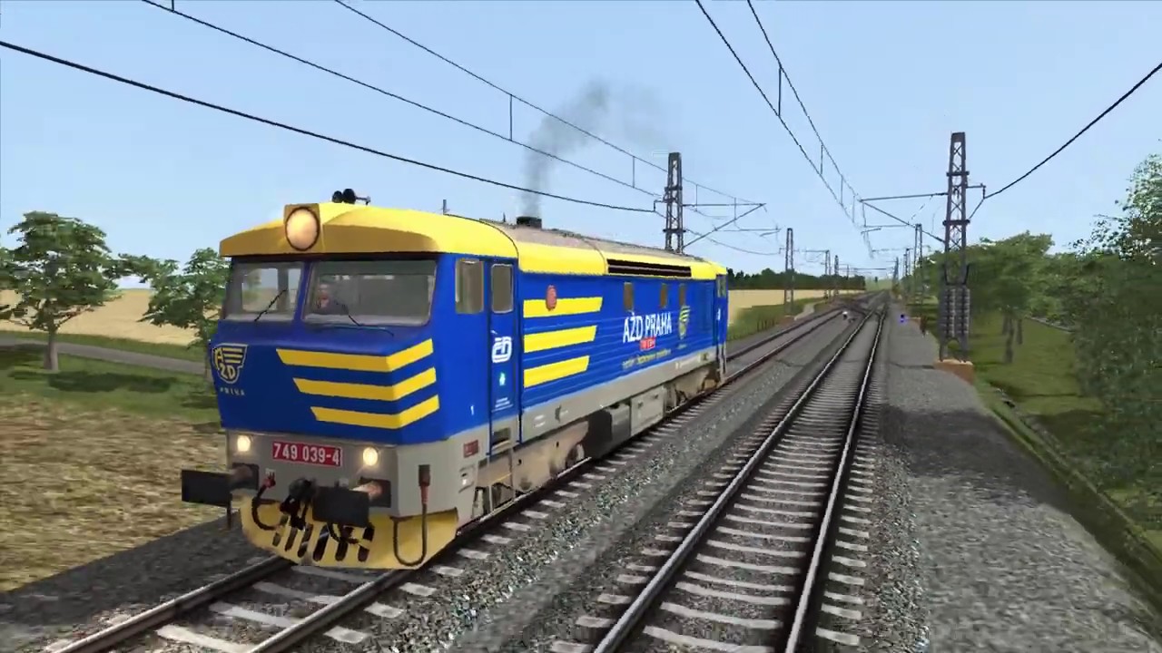 Railworks -  Nastartování lokomotivy řady 749