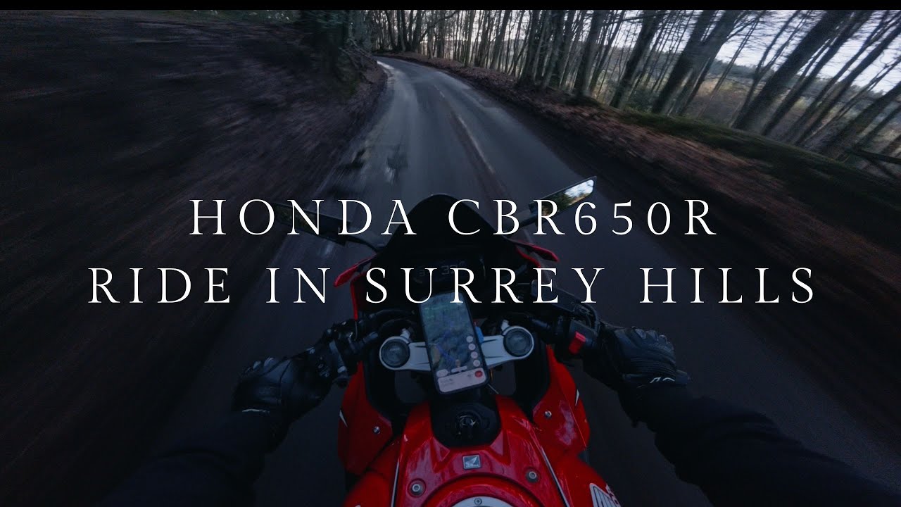 Winter POV Ride In Surrey Hills | Honda CBR650R