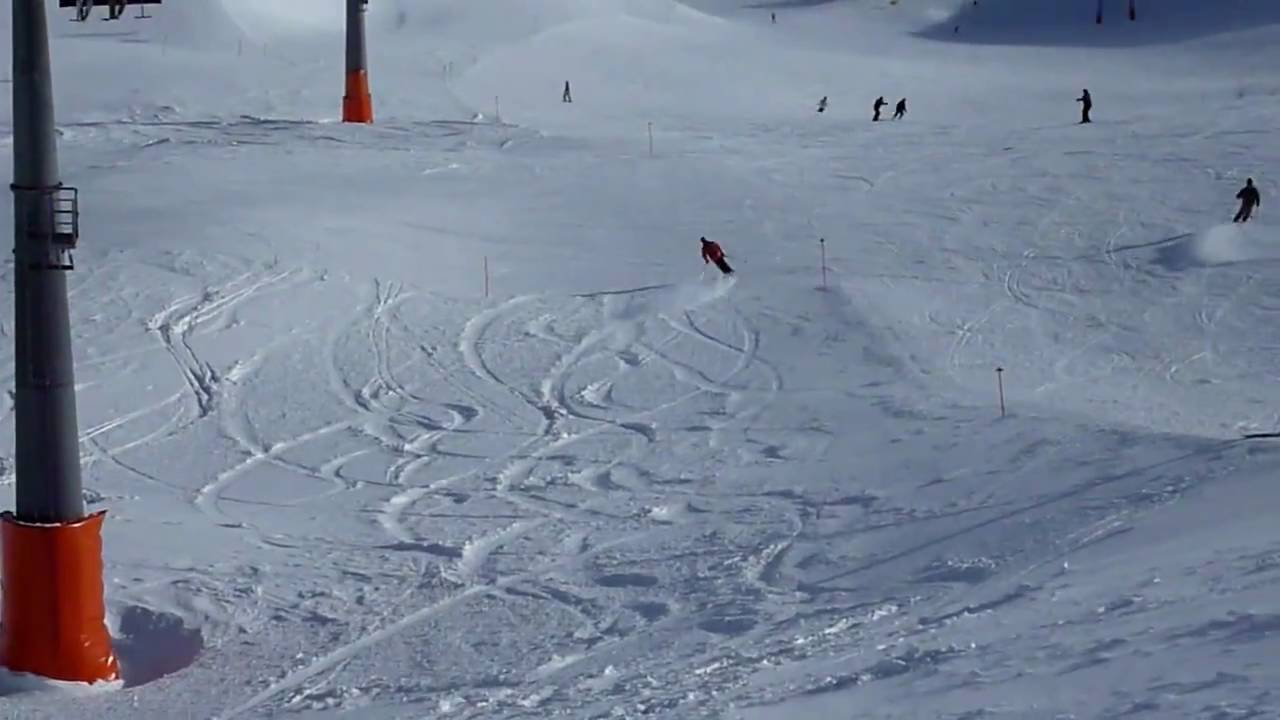 Hardpack Skiing auf der Zugspitze