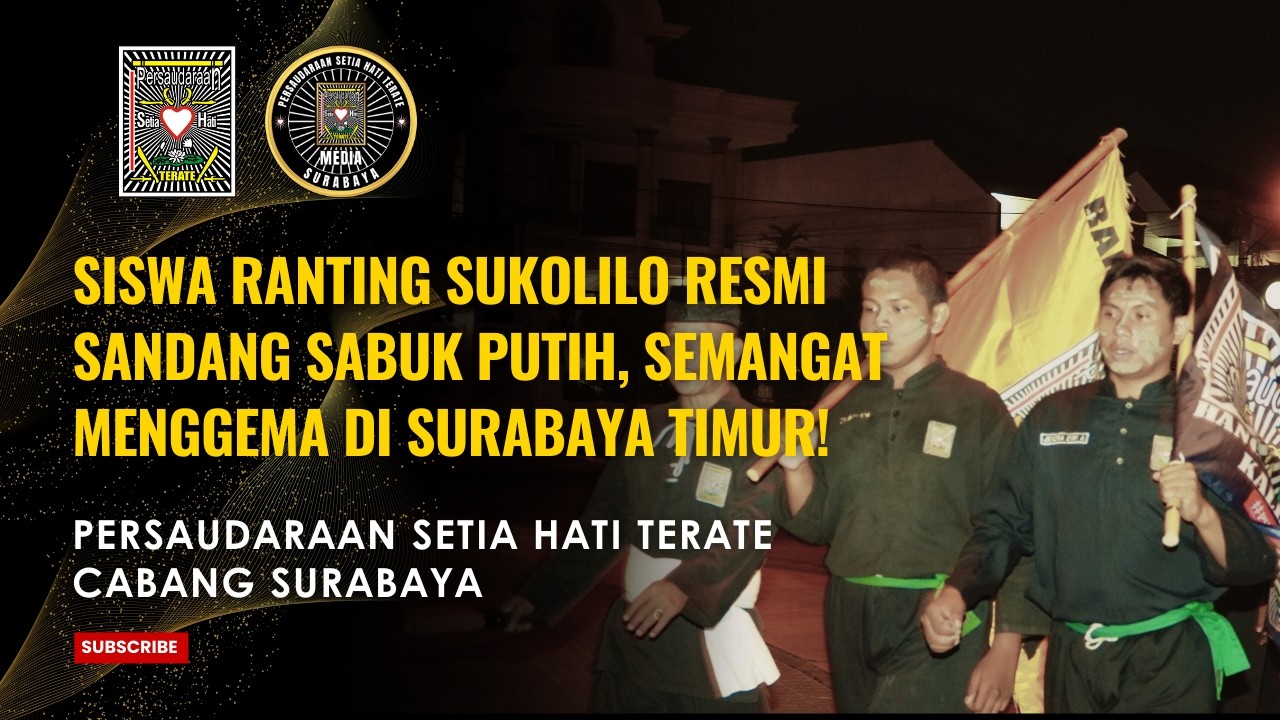 Puluhan Siswa Ranting Sukolilo Resmi Sandang Sabuk Putih, Semangat Menggema di Surabaya Timur!