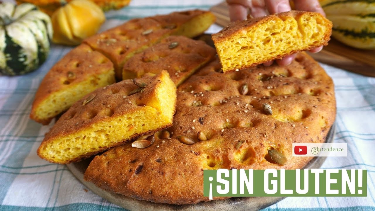 FOCACCIA SIN GLUTEN DE CALABAZA