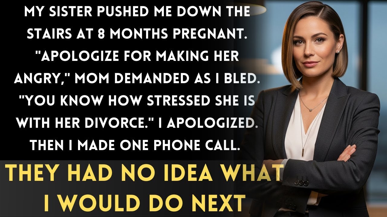 My Sister Pushed Me Down the Stairs While I Was 8 Months Pregnant — My Parents Made Me Apologize