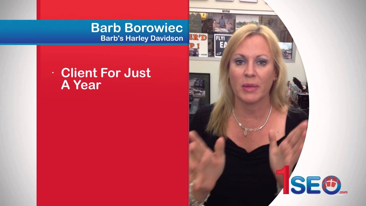 1SEO - Cleint Testimonial: Barb's Harley Davidson