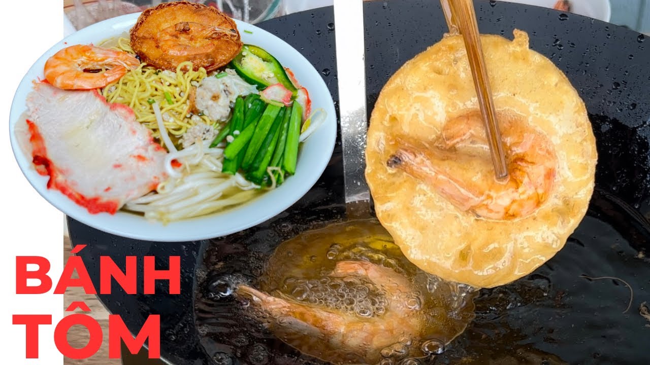 BÁNH TÔM Cách Làm Bánh Tôm Ăn Với Mì Vàng  Dễ Nhất Thế Giới