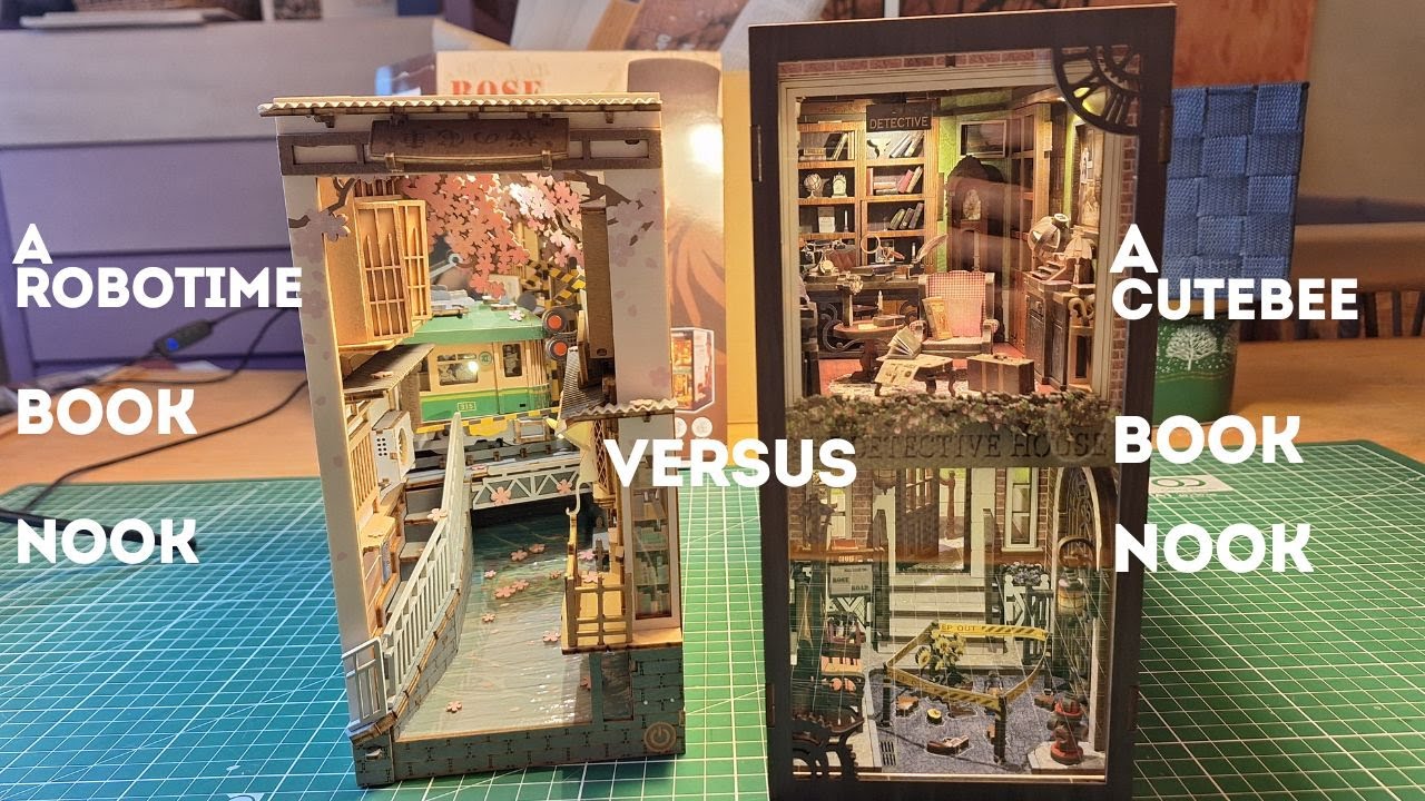 Robotime book nook versus Cutebee book nook - all the differences and simularities!
