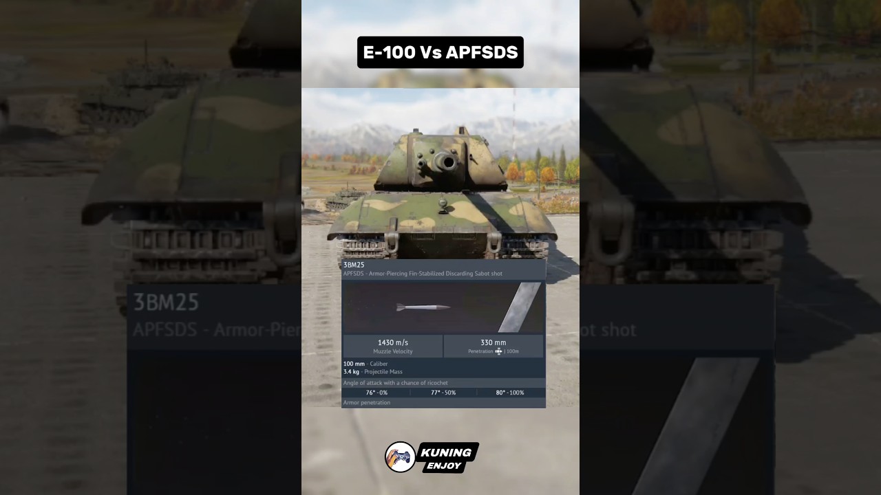 E-100 Vs APFSDS. #warthunder