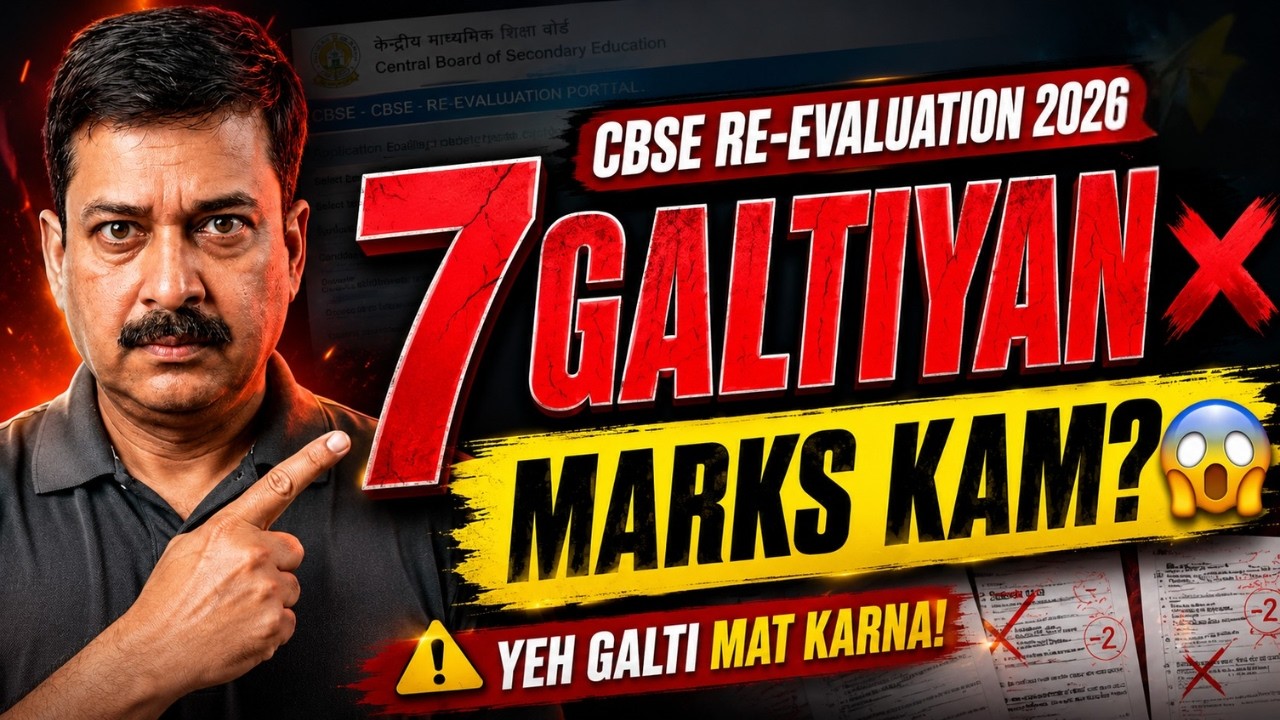 🚨 CBSE Re-Evaluation 2026: Yeh 7 Galtiyan Kar Di To Marks Badhne Ki Jagah Kam Ho Jayenge! 😱