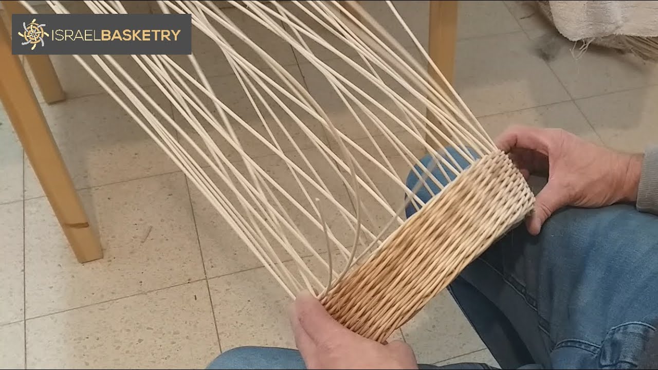 איך לקלוע סלסלה מנצרים, חלק 2 - קליעת הדפנות, הדרכה מלאה