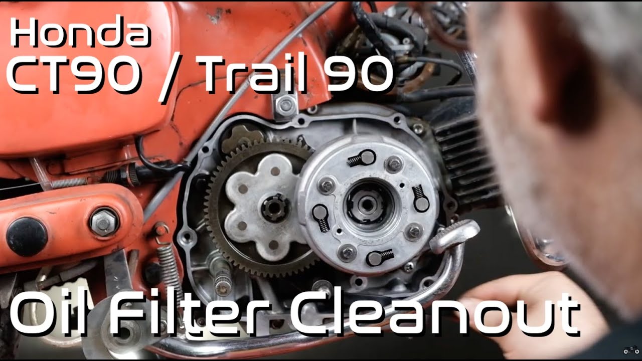 Honda CT90 / Trail 90 Oil Change & Filter Clean