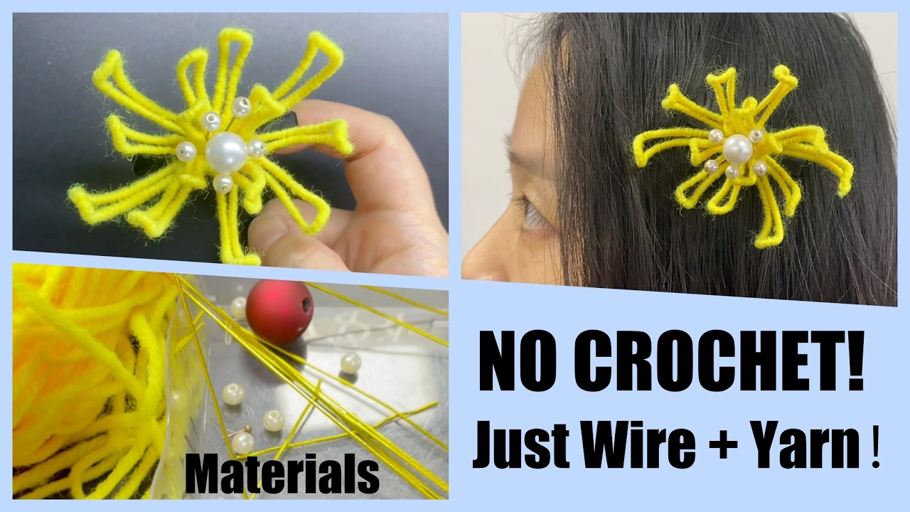 This Handmade Yarn Chrysanthemum Is So Calming 🌼 | Easy DIY Flower Craft
