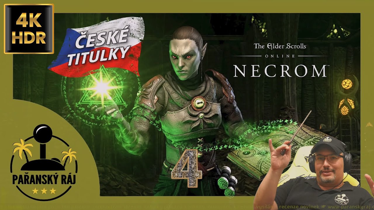 The Elder Scrolls Online - Necrom | #4 Gameplay / Let's Play s češtinou | PC - Ultra | CZ 4K60 HDR