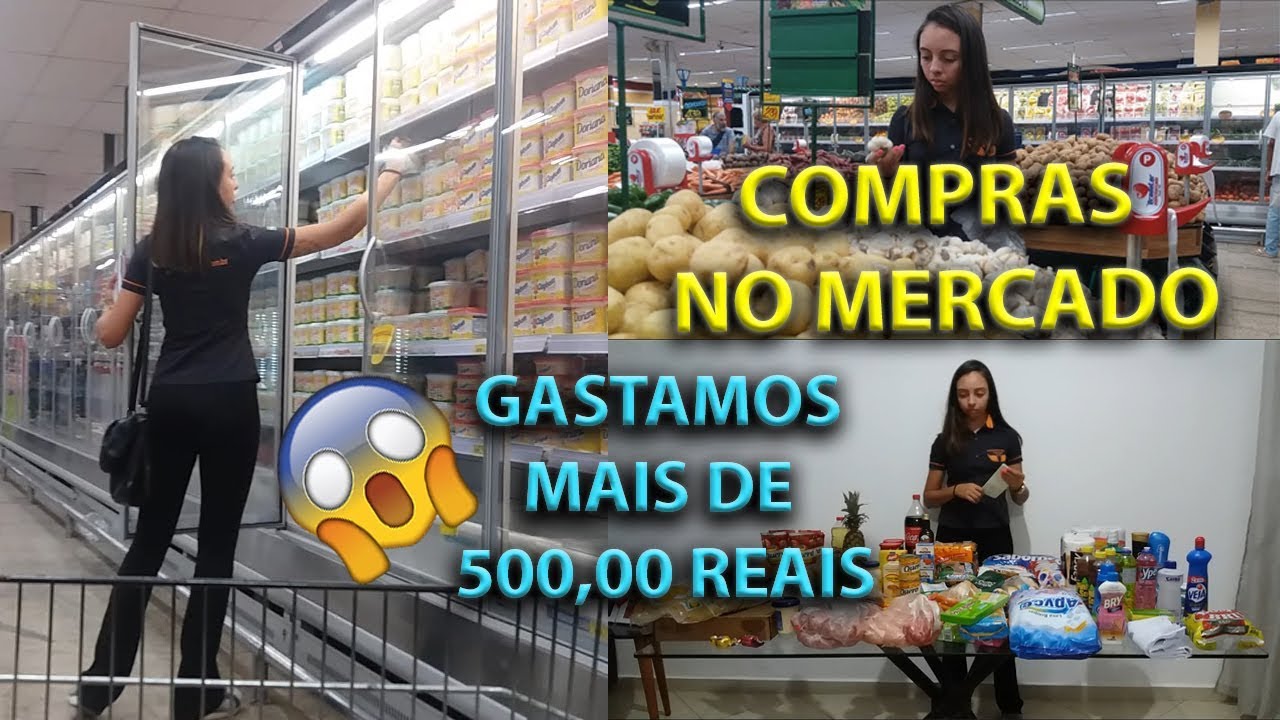 COMPRAS NO MERCADO / GASTAMOS MUITO - Por Thaynara Leite