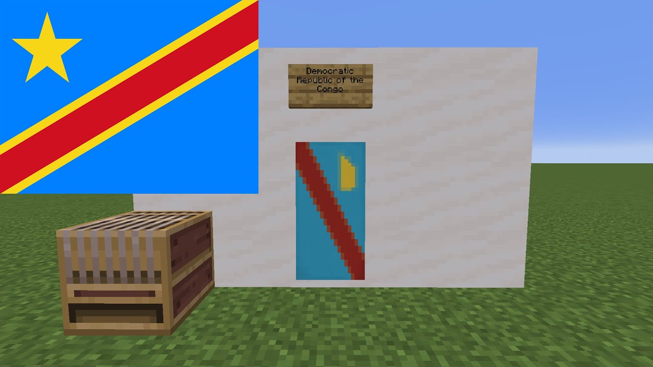 How to Make Democratic Republic of the Congo's Flag in Minecraft