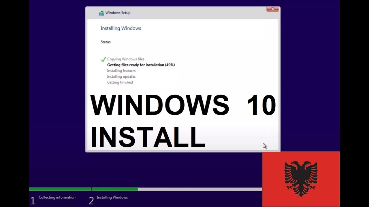 Si te Instalojme windows 10 ne kompjuter  dhe virtual machine