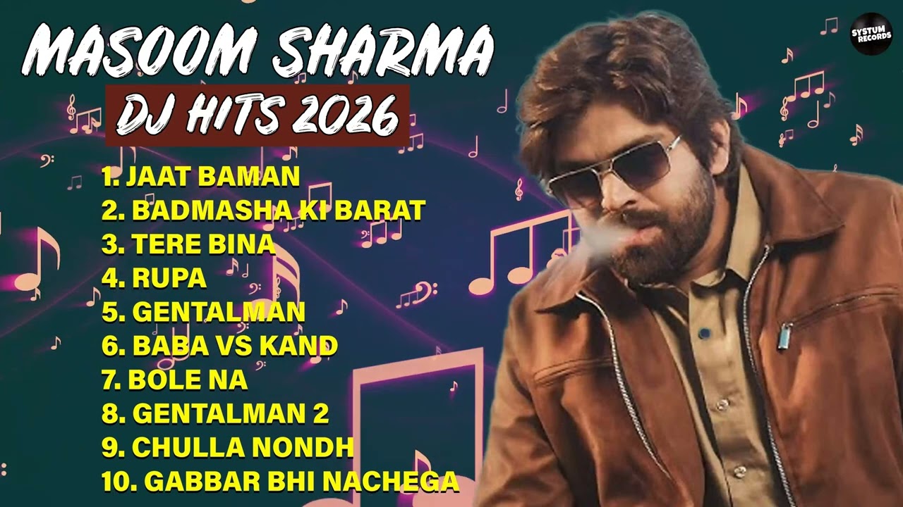 Masoom Sharma Banned Songs 2026 | Top 10 Hit Song | Latest Haryanvi Song | New Haryanvi Song