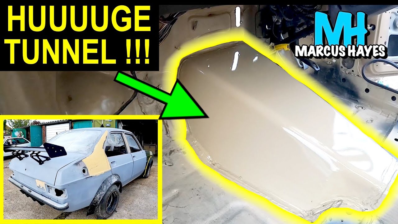 HUUUGE TRANSMISSION TUNNEL INSTALL - Ford Escort Mk2 drift toy! 👍