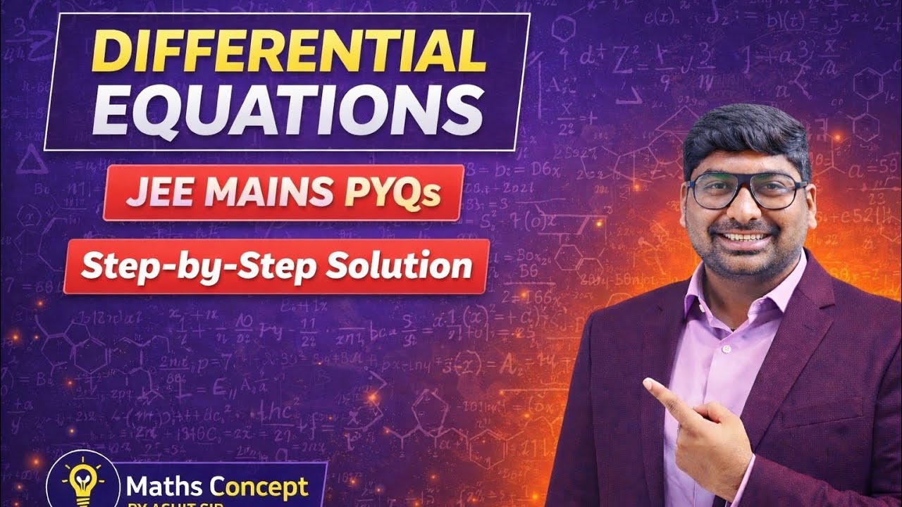DIFFERENTIAL EQUATION JEE MAINS IMPORTANT PYQS  #jeeproblems #jeemains 