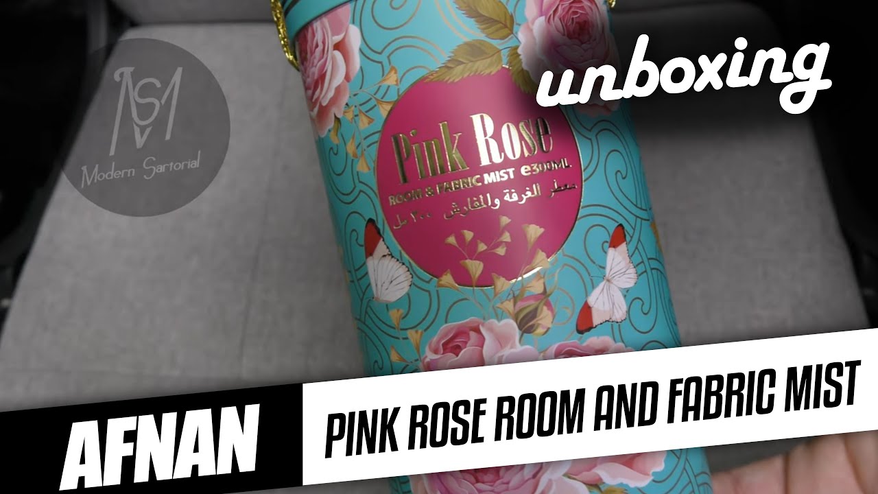 Afnan Pink Rose Room and Fabric Mist Unboxing