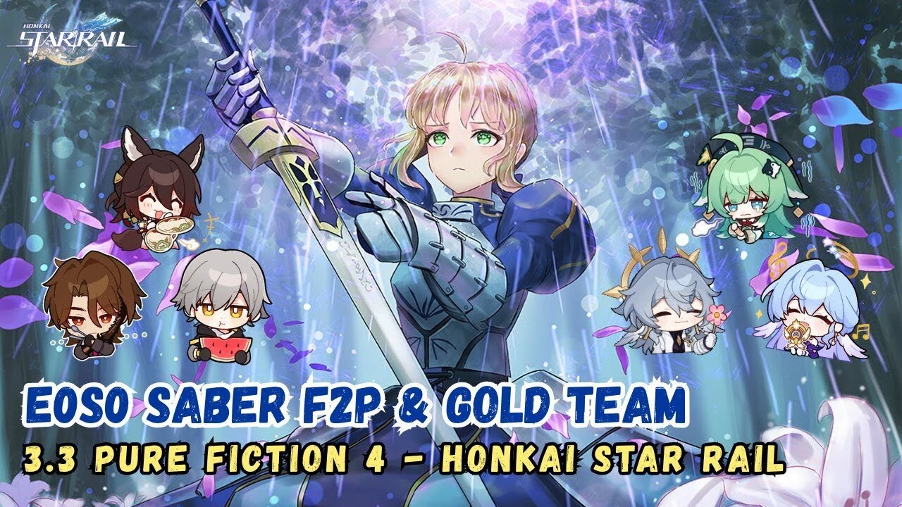 Saber 1 Costs F2P vs Premium Team - 3.3 Pure Fiction | HSR x Fate
