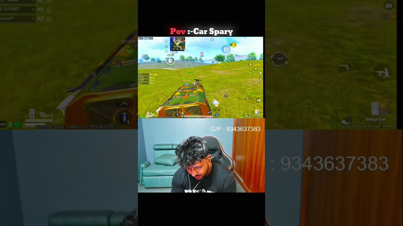 Car spray 🤯 #doveraj #bgmi ￼ #mobilegamelive #pubg #bgmilive #hacker #1vs4