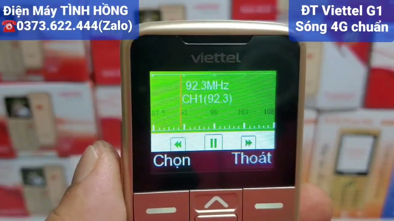 Điện Thoại 4G chính hãng của nhà mạng VIETTEL màn hình lớn -Loa to -Nhấn phím đọc số.LH: 0373622444