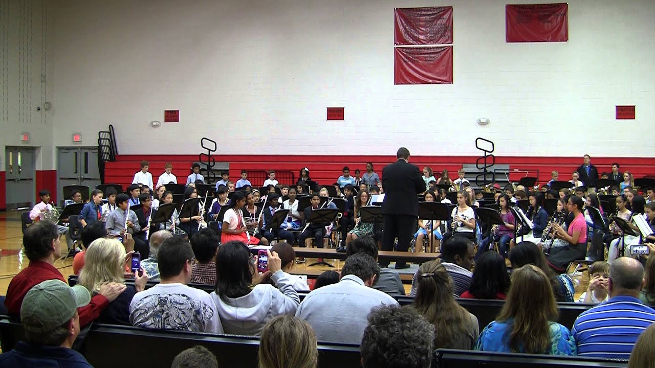 The Fowler Middle School Beginning (6th Grade) Band performs 