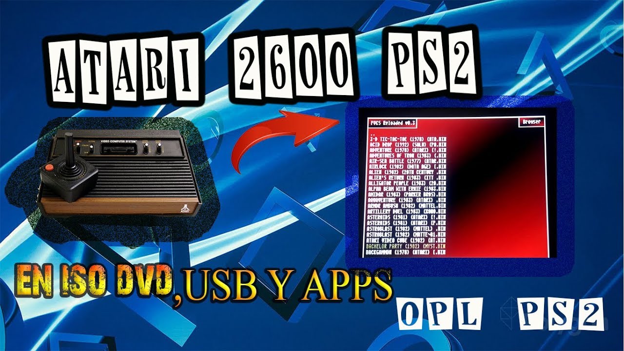 ATARI 2600 PS2 | FUNCIONA EN DVD, OPL Y COMO APLICACIÓN.