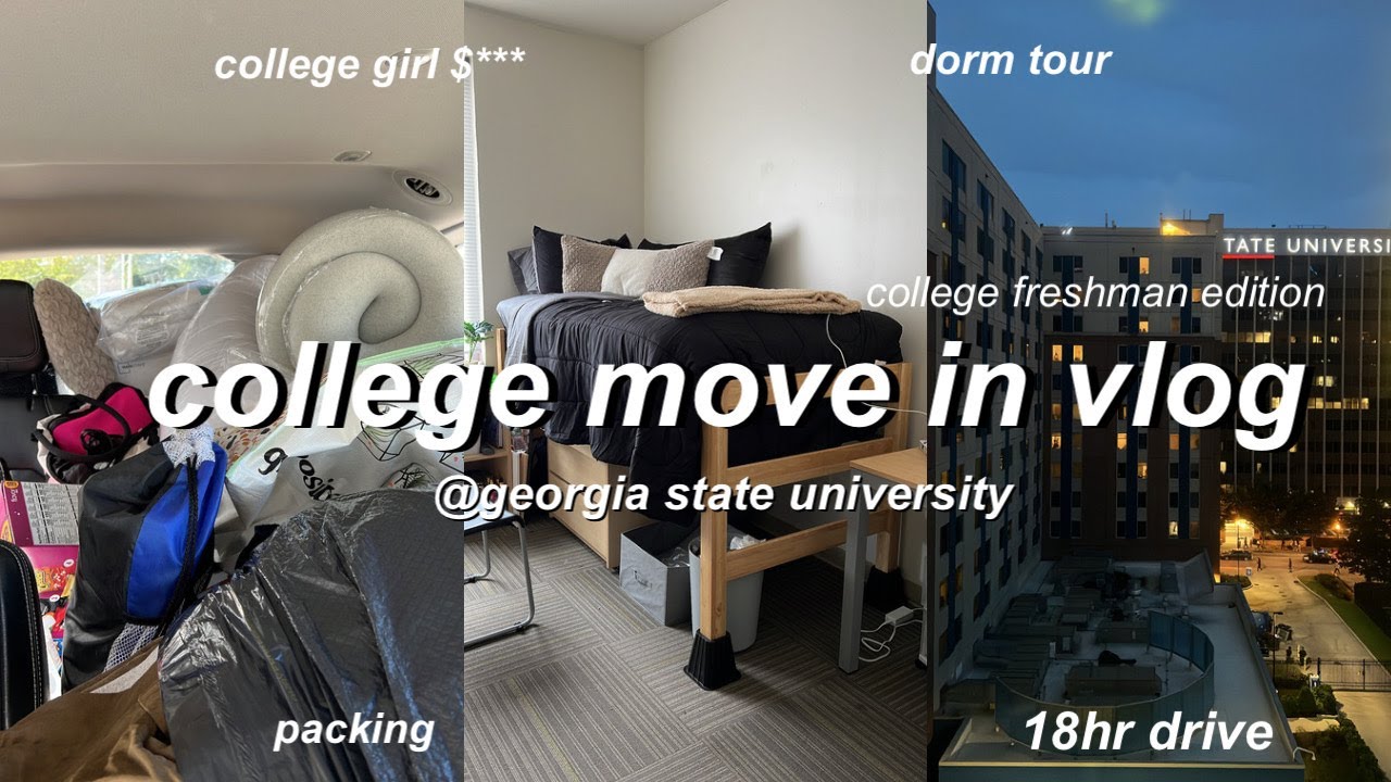 college move-in day vlog @ georgia state university | prep, 18hr drive, dorm tour, etc.