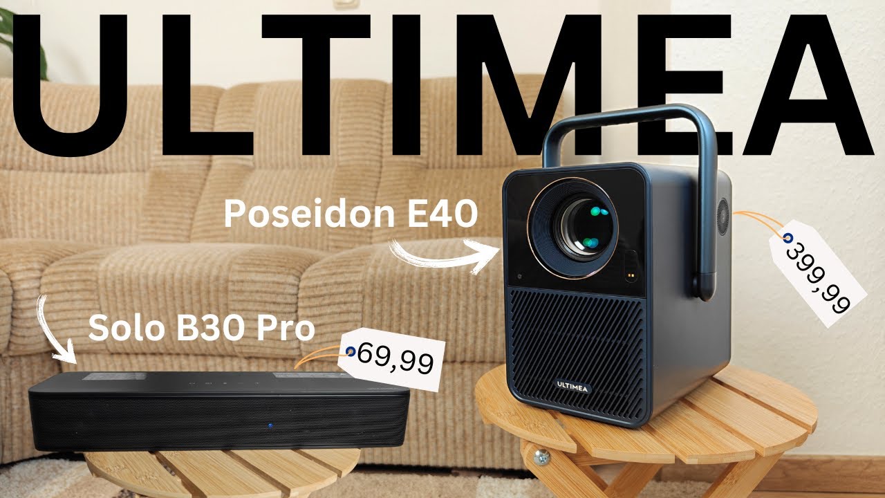 Das perfekte Team: Ultimea Poseidon E40 Projektor & Ultimea Solo B30 Pro Soundbar Review moschuss.de