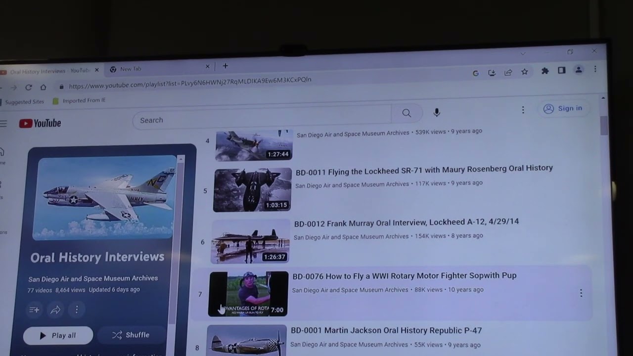 BD 0501 How to find SDASM Oral History Videos