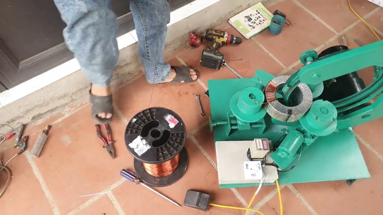 cách sử dụng máy quấn biến áp xuyến chi tiết