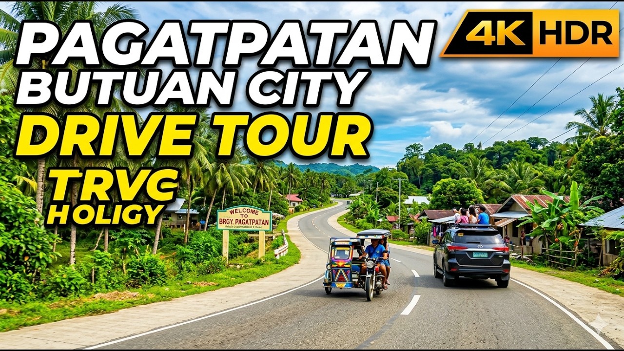 Brgy. Pagatpatan Butuan City Drive Tour|4K HDR