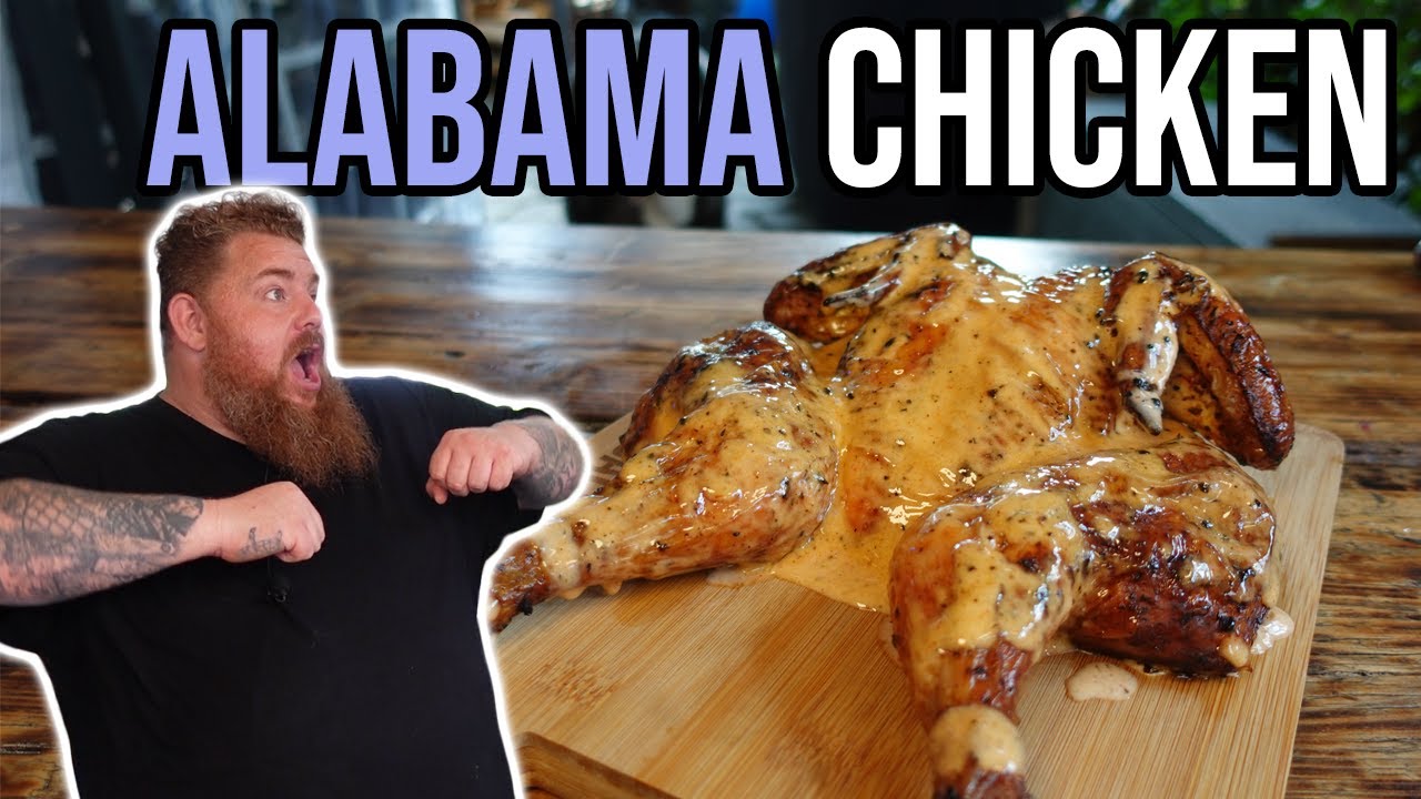 Alabama Chicken - Gegrilltes Hähnchen mit weißer Sauce - BBQ & Grillen für jedermann