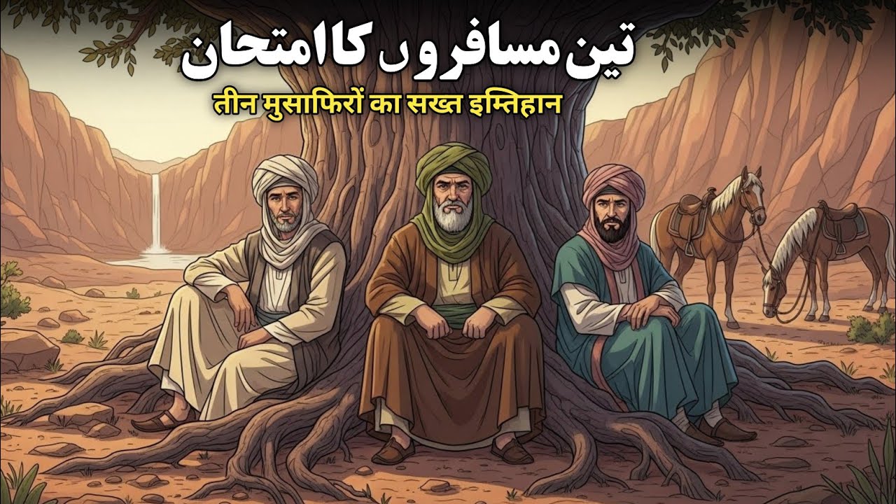 Teen Musafiro Ka Imtihan |तीन मुसाफिरों का इम्तिहान |Moral Islamic Wisdom Story 
