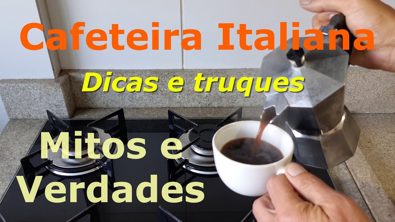 Cafeteira italiana Moka Bialetti como usar