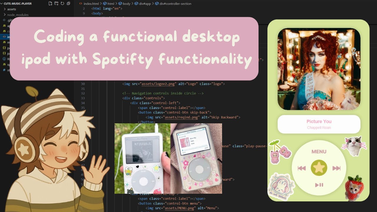 I made a desktop ipod that works with Spotify